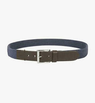 Club Room Men's Casual Stretch Belt  Dark Blue Size Extra Large