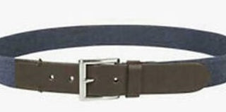 Club Room Men's Casual Stretch Belt  Dark Blue Size Extra Large