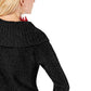INC International Concepts Women's Chenille Cowl-Neck Sweater Black Size Extra Large