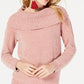INC International Concepts Women's Chenille Pullover Sweater Pink Size Extra Large