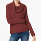 INC International Concepts Women's Cowl-Neck Chenille Sweater Port Size Small