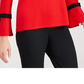 Charter Club Women's Tie-Sleeve Crepe Top Red Size Medium