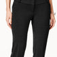 Alfani Women's Petite Faux-Leather-Trim Wide-Leg Trousers  Blue Size 20X5