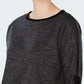 Charter Club Women's Cotton Velvet-Trim Lace-Up Top Deep Black Size Small