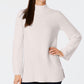 Charter Club Women's Mixed-Stitch Mock-Neck Sweater Natural Size Large