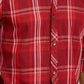INC International Concepts Men's Marc Plaid Shirt Red Size Large