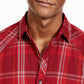INC International Concepts Men's Marc Plaid Shirt Red Size 2 Extra Large