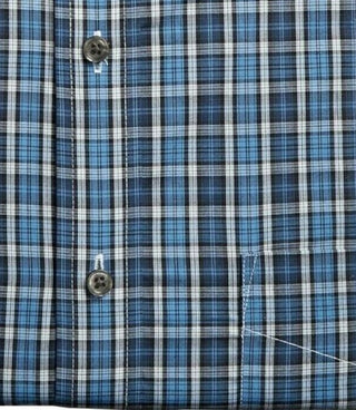 Club Room Men's Regular Fit Button Down Collar Dress Shirts Navy Size 17-34-35