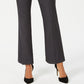 JM Collection Women'sCollection Petite Extended-Tab Trousers Grey Size 10 Petite