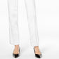JM Collection Women's Pull-On Tummy Control Slim-Leg Pants White Size Extra Large