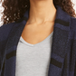 Style & Co Women's Plaid Jacquard Cardigan Sweater  Dark Blue Size Extra Small