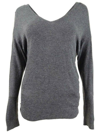 Bar III Women's Wear 2 Ways Twist Sweater Gray Size 2 Extra Large