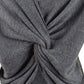 Bar III Women's Wear 2 Ways Twist Sweater Grey Size Small