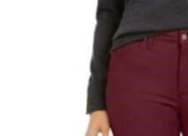 Charter Club Women's Lexington Straight-Leg Jeans Red Size 4