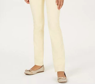 Charter Club Women's Lexington Straight-Leg Jeans Dark Yellow Size 10