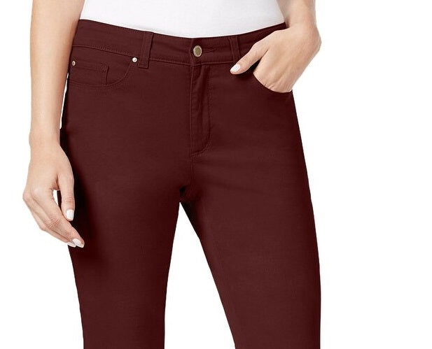 Charter Club Women's Petite Lexington Straight-Leg Jeans Red Size 10 P