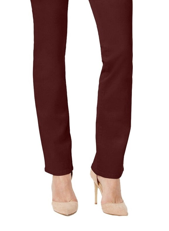 Charter Club Women's Petite Lexington Straight-Leg Jeans Red Size 10 P