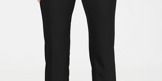 Alfani Men's Petite Snap-Waist Trousers Black Size 6