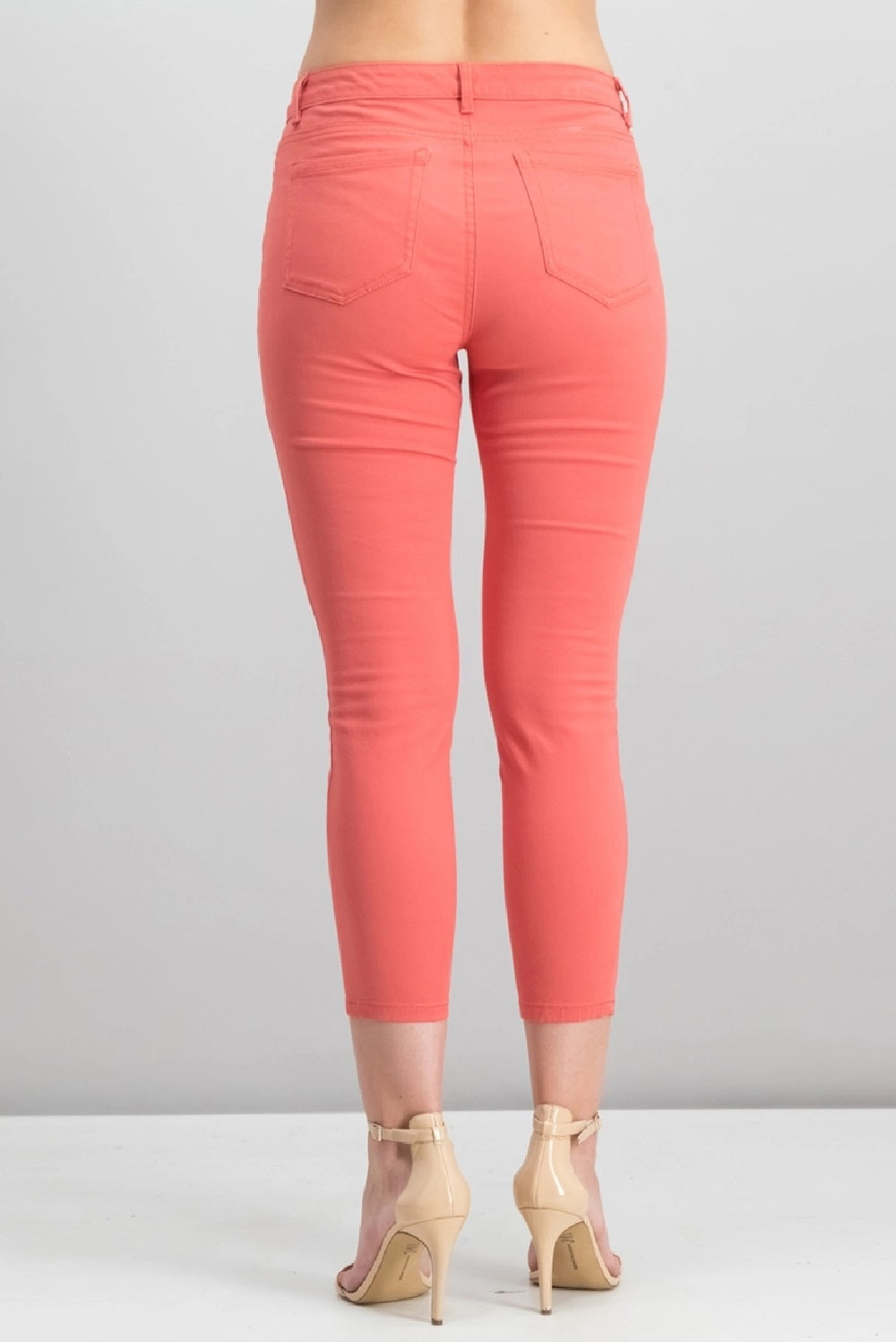 Charter Club Women's Petite Bristol Skinny Ankle Jeans Orange Size 12