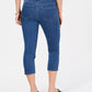 Charter Club Women's Tummy-Control Bristol Capri Jeans Blue Size 18