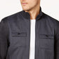Alfani Men's Reyes Mixed-Media Jacket Black Size Small
