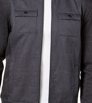 Alfani Men's Reyes Mixed-Media Jacket Black Size Small