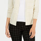 Charter Club Women's Textured Lurex Cardigan Sweater Brown Size XX-Large