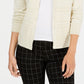 Charter Club Women's Textured Lurex Cardigan Sweater Brown Size Large