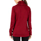 Ideology Women's Cowl Neck Pullover Dark Red Size 2 Extra Large