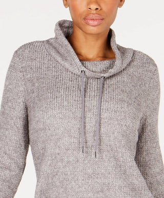 Ideology Women's Cowl-Neck Tulip-Hem Top Lilac Size Small