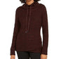 Ideology Women's Cowl-Neck Tulip-Hem Top Wine Size Medium
