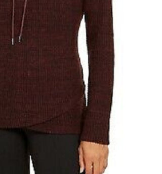 Ideology Women's Cowl-Neck Tulip-Hem Top Wine Size Medium