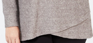 Ideology Women's Plus Drawstring Pullover Purple Size 2 Extra Large