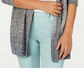 Style & Co Women's Ombre Open-Front Cardigan Black Size Small