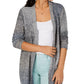 Style & Co Women's Ombré Open-Front Cardigan Gray X-Large