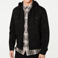 American Rag Mens Hooded Denim Trucker Jacket Black Size Small