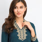 Charter Club Women's Lace-Trim Tunic Top Blue Size Large