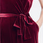 Alfani Women's Velvet Wide-Leg Jumpsuit Wine Size Smal