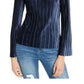 INC International Concepts Women's Pleated Velvet Top Navy Size Extra Small