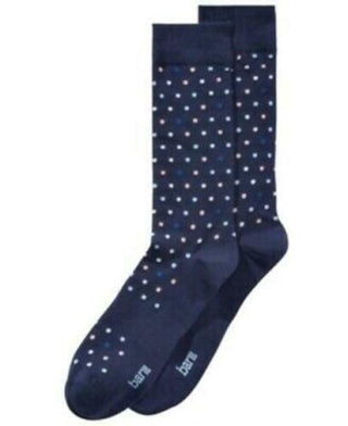 Bar III Men's Mini Dot Socks Navy Size Regular