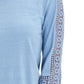 Charter Club Women's Crochet-Inset Top Light Blue Size Medium