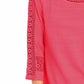 Charter Club Women's Crochet-Inset Top Med Pink Size Extra Small