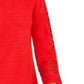 Charter Club Women's Crochet-Inset Top Red Size Medium