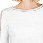 Charter Club Women's Crochet-Inset Top White Size Extra Large