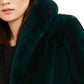 INC International Concepts Women's Faux-Fur Coat  Hunter Forest Size Large