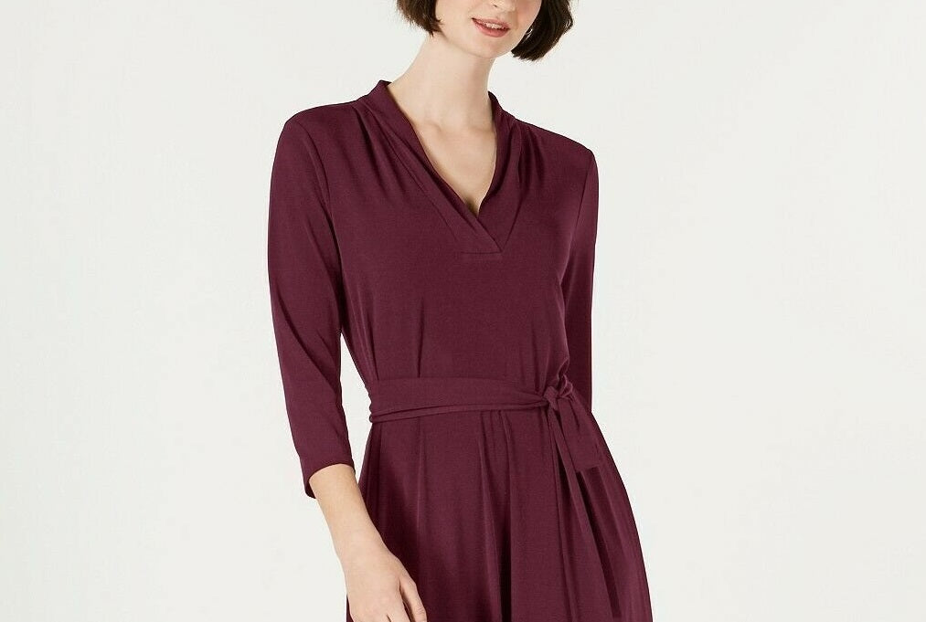 Charter Club Women's Midi Dress Carriage Red Size Large