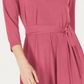 Charter Club Women's Petite Solid Midi Dress  Rapture Rose Size Medium