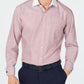 Tasso Elba Men's Classic/Regular Fit Non-Iron Supima Cotton Twill Bar Stripe French Cuff Dress Shirt  Red Size 34-35