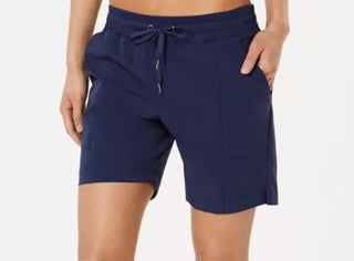 Ideology Women's 7 Woven Shorts Dark Grey Size X-Small