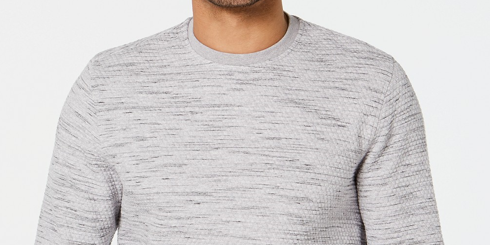 Alfani Men's Heathered Sweatshirt Gray Size 2 X-Large